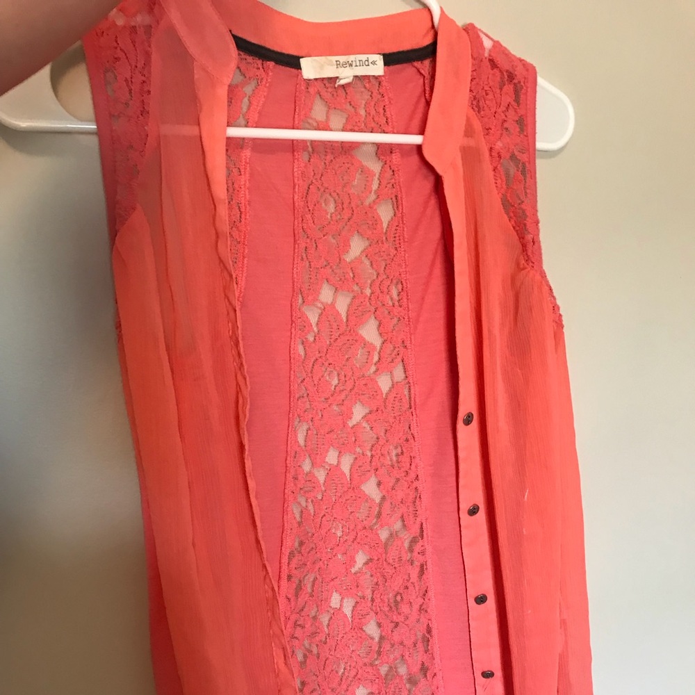 Tangerine dress tank